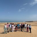 Die Stpendiaten bei einer Wanderung entlang der Atlantikküste