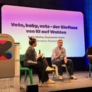 Panel mit Dr. Katja Muñoz und Konstantin Kuhle – moderiert von Rachel Baig.