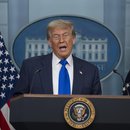 US-Präsident Donald Trump spricht im Weißen Haus