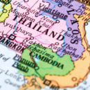 Border of Cambodia and Thailand