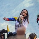 Maria Corina Machado at a rally in Caracas in January 2025