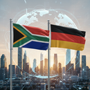Flaggen Südafrika und Deutschland