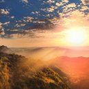 Dawn in the mountains