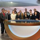 Latin American Journalists at Deutsche Welle TV studio