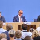 Friedrich Merz bei der Sommer-PK 2026