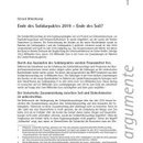 Ende des Solidarpaktes 2019 – Ende des Soli?