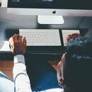 Man working on Computer