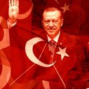 Erdogan and Turkish flag