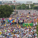 Demonstranten in Caracas, Venezuela