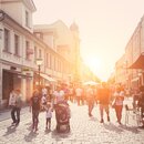 Brandenburger Straße im Zentrum Potsdams.