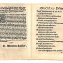 Schrift von Martin Luther "Der 147. Psalm Lauda Jerusalem", 1532