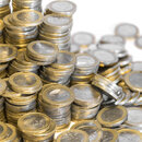 Stapel von Eurostücken