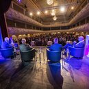 Die Diskutanten im Kaisersaal in Erfurt