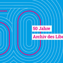 Logo 50 Jahre Archiv des Liberalismus
