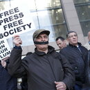 Protest für die Pressefreiheit 