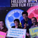 FNF's Wolfgang Heinze with CHR's Chair Chito Gascon, Commissioner Leah Armamento and Commissioner Gwen Pimentel-Gana