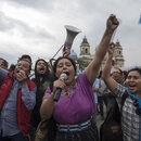 Demonstration gegen die Ausweisung von CICIG-Mitarbeitern