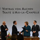 Im Krönungssaal des Aachener Rathauses wollen Kanzlerin Merkel und Frankreichs Präsident Emmanuel Macron am 22. Januar den historischen deutsch-französischen Freundschaftspakt aus dem Jahr 1963 in die Gegenwart holen.