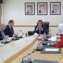 Lambsdorff and Beek with Jordanian Speaker of the Parliament Atef Tarawneh