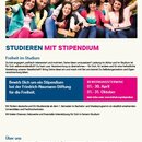 Poster Studieren mit Stipendium