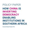 How China is inverting Democracy enabling Institutions in Southern Africa