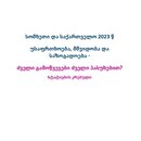 სომხეთი და საქართველო 2023 წ უსაფრთხოება, მშვიდობა და საზოგადოება