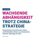 Wachsende Abhängigkeit trotz China-Strategie