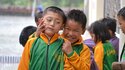 Boys playing in school in Bhutan