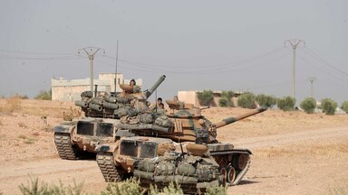 Türkische Panzer in Nordsyrien