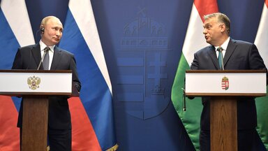Putin und Orbán bei ihrem Treffen in Budapest