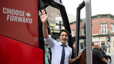 Justin Trudeau im Wahlkampf