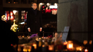 Emmanuel Macron, Staatspräsident von Frankreich, nach dem Terroranschlag von Straßburg.