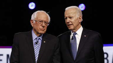 Bernie Sanders und Joe Biden 