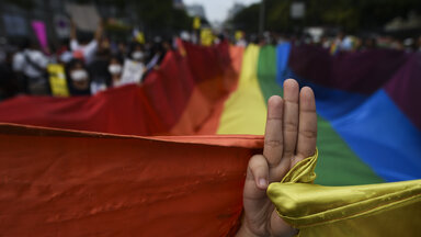 LGBTQ Thailand Demonstranten