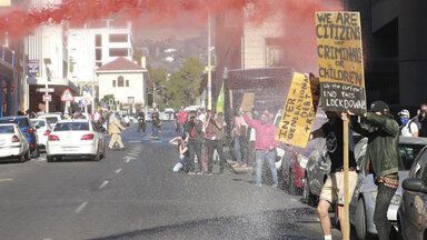Südafrika Protest Corona