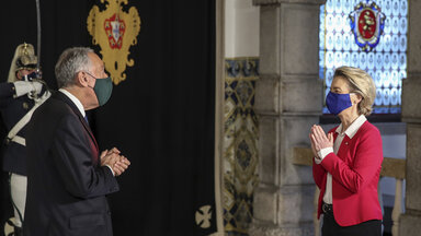 Marcelo Rebelo und Ursula von der Leyen