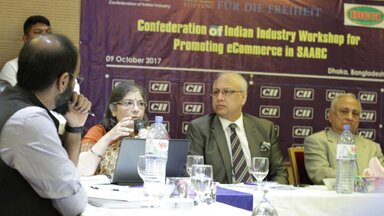 Workshop on the state of e-Commerce in Bangladesh, organized by The Confederation of Indian Industry (CII) in Dhaka