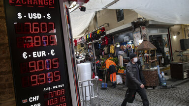 Eine Tauschbörse in Istanbul