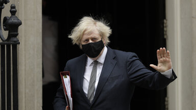 Boris Johnson beim Verlassen seines Amtssitzes in 10 Downing Street.