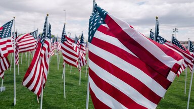 Amerikanische Flaggen