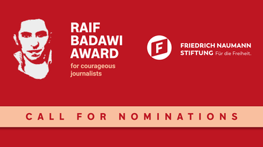 Raif Badawi Award Call for Nominations