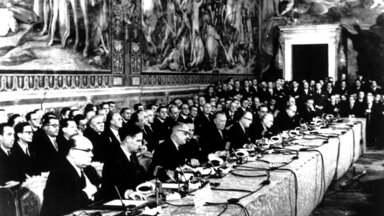 Europäische Einigung: Unterzeichnung der römischen Verträge vom 25. März 1957