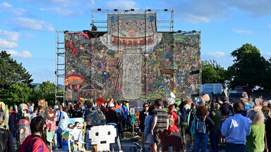 Das umstrittene Werk "People’s Justice" des indonesischen Kollektivs Taring Padi 