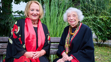 Sabine Leutheusser-Schnarrenberger, Antisemitismusbeauftragte von Nordrhein-Westfalen und Margot Friedländer, Holocaust-Zeitzeugin