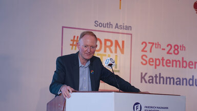 Dr Carsten Klein, Head, FNF South Asia at our Born With Pride Conference