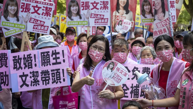Vorstellung der Kandidierenden für die Kommunalwahlen in Taipeh, Taiwan