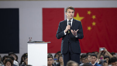 French President Emmanuel Macron in China