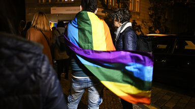 LGBTQ Kundgebung nach Mord in Bratislava