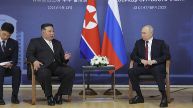Der nordkoreanische Führer Kim Jong Un und der russische Präsident Wladimir Putin