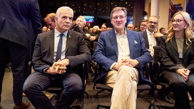 Yair Lapid und Prof. Karl-Heinz Paqué 